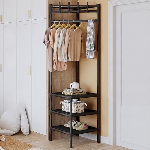 ORGANIZADOR ESQUINERO DE 3 NIVELES CON PERCHERO