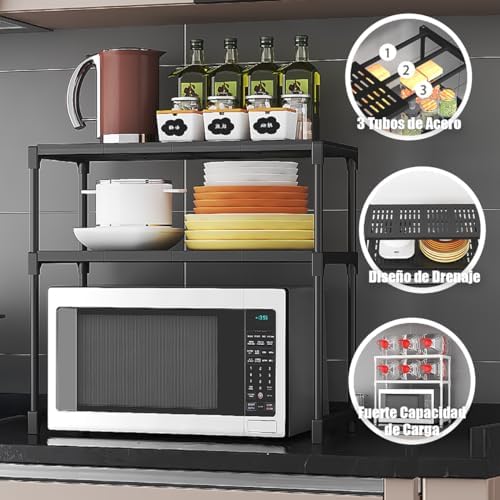 ORGANIZADOR PARA MICROONDAS 2 NIVELES