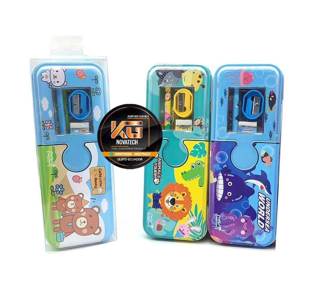 CARTUCHERA METÁLICA – DISEÑO ANIMALISTA