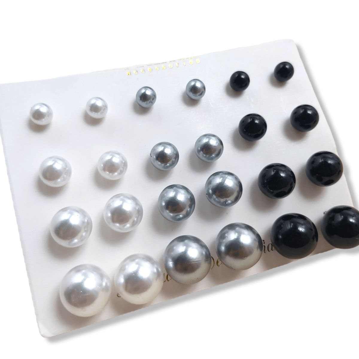 ARETES DE BOLITA - 4 TAMAÑOS POR PACK KG1907R