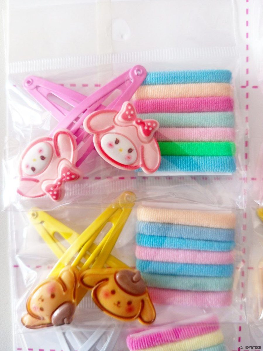 SET VINCHA SANRIO/MOÑOS X 9 PCS