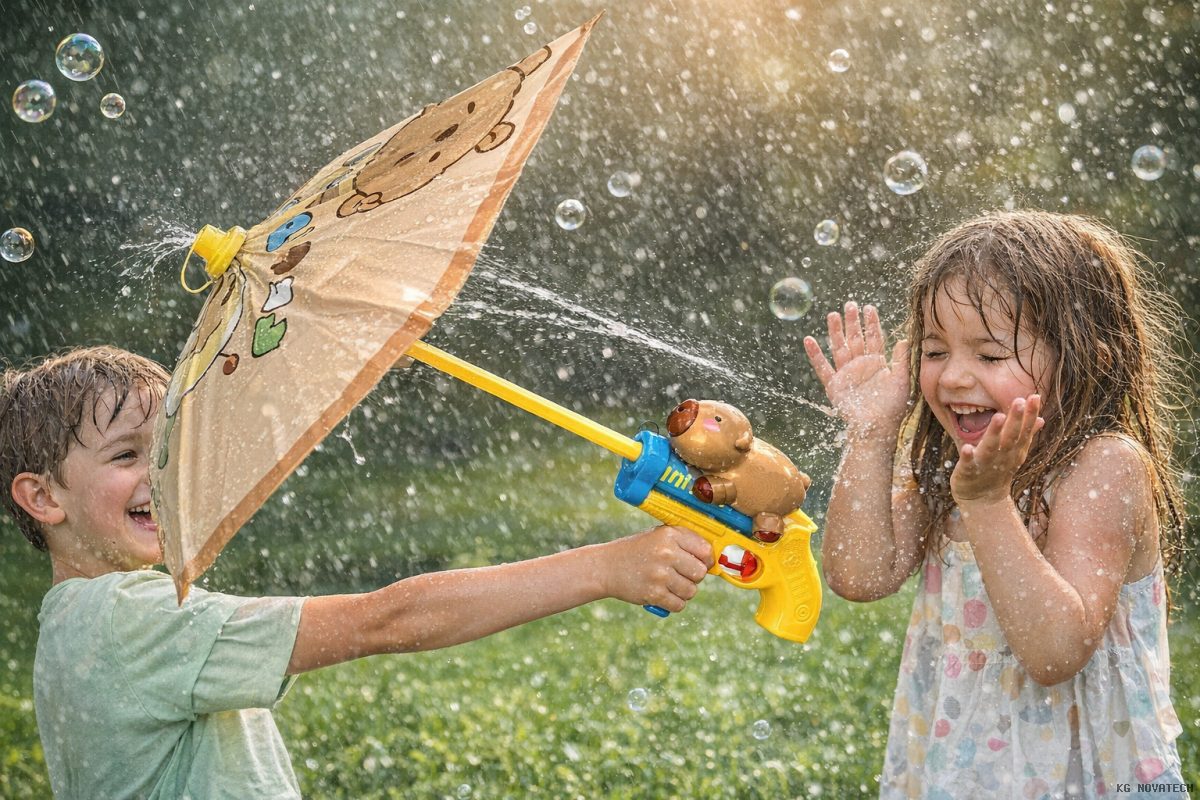 PISTOLA DE AGUA DISEÑO CAPIBARA