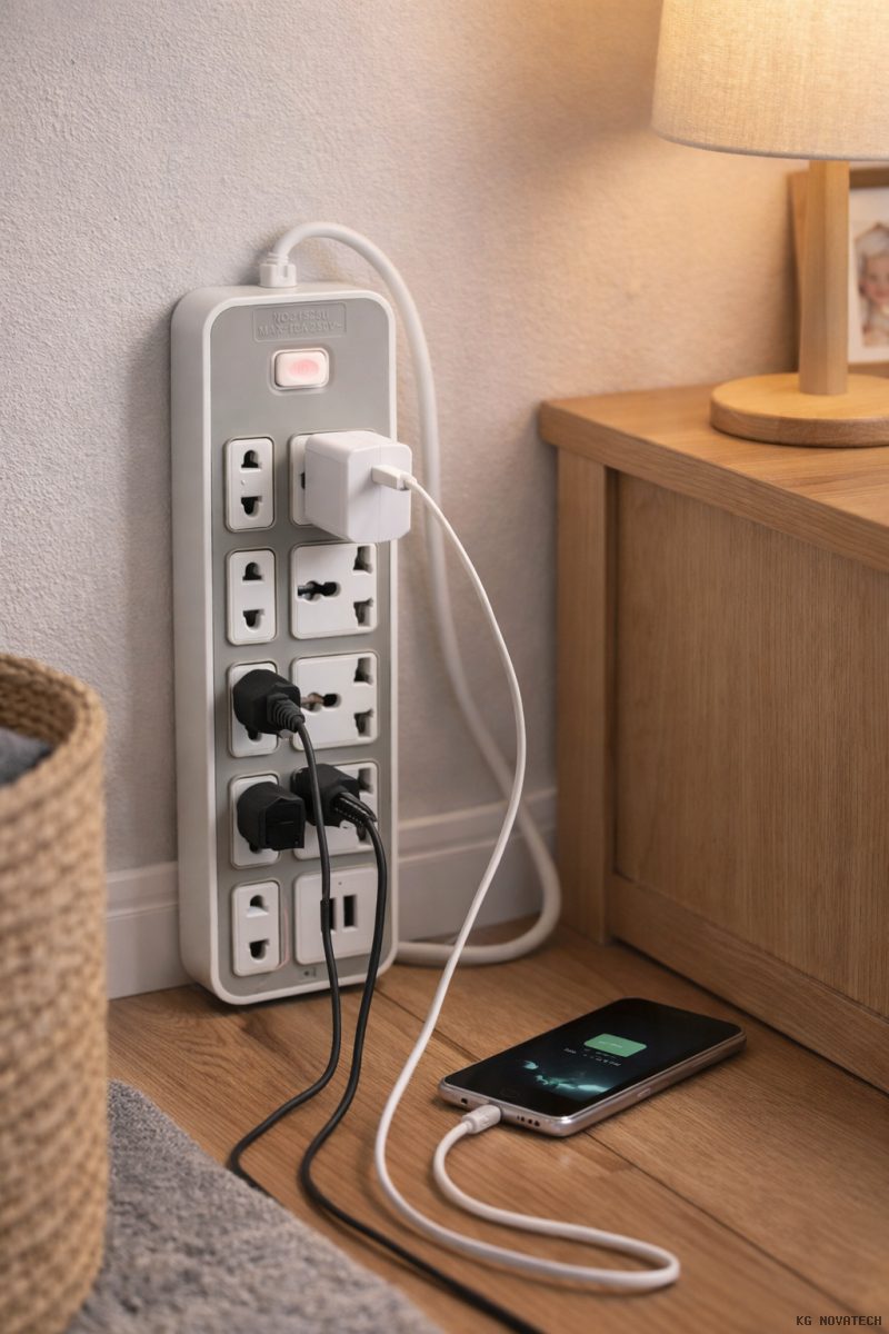 REGLETA MULTITOMA 9 ENTRADAS + 2 USB